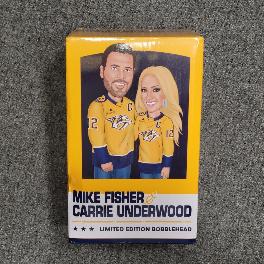Nashville Predators Bobblehead Mike Fisher Carrie Underwood Limited Edition